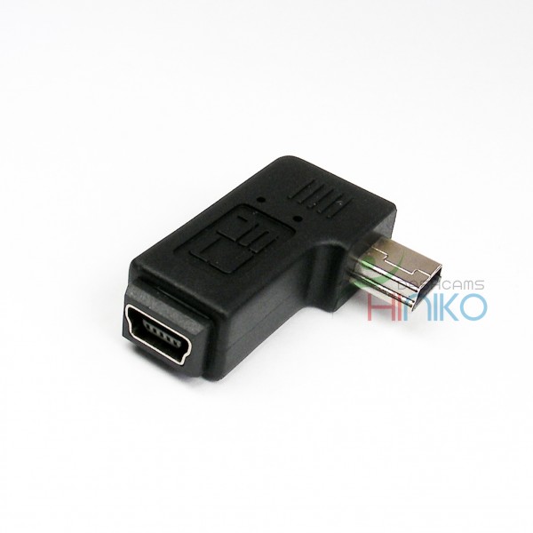 MiniUSB Left angle / 90 degree power cable adapter for Street Guardian SG9665G